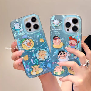Swimming Cartoon Little New Silk Phone Case for Huawei Nova13/11Pro/7Se Nove8Se Satin Nova10 Creative Hinova9 Anti-Fall Nova6