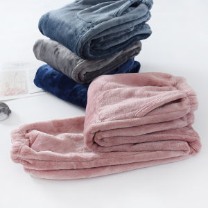 Extra Thick Womens Leg Shaping plus Size Loose Flannel Pajama Pants