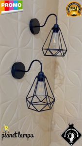 Lampu Dinding Tempel Retro Vintage Minimalis Industrial