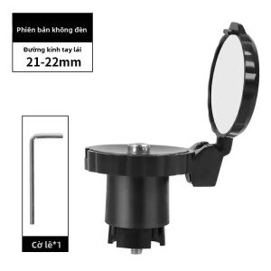 Eslnf(ESLNF) | Gương Chiếu Hậu Xe Đạp Có Thể Điều Chỉnh ESLNF Với Đèn Cảnh Báo LED Gương Chiếu Hậu Gắn Tay Lái Xe Đạp Phụ Kiện An Toàn Xe Đạp