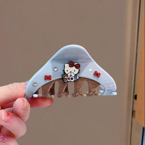 กิ๊บติดผมรูปแมวเคที่น่ารักสำหรับเด็กผู้หญิง ขนาดกลาง 2025 ทรงผมสั้น ทรงสัตว์ทะเลลิง ตกแต่งผม แฟชั่น ระดับไฮเอนด์