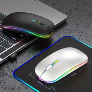 Chuột Không Dây Bluetooth Sạc Im Lặng Công Thái USB Chuột Cho Laptop Chơi Game Tương Thích Với Xiaomi Pad