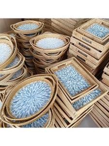 Decorative Storage Tray Colorful Shell