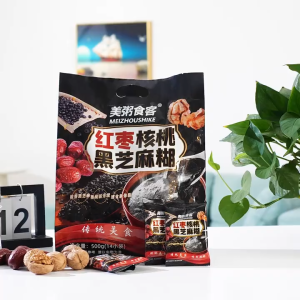 美粥食客黑芝麻 红枣核桃黑芝麻 黑芝麻糊无糖 营养早餐谷粮 黑芝麻糊