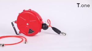 Wall Mounted Auto Rewind Air Hose Reel Retractable Pneumatic Hose Reel For Garage Workshop Air Tool Compressor Hose Reel