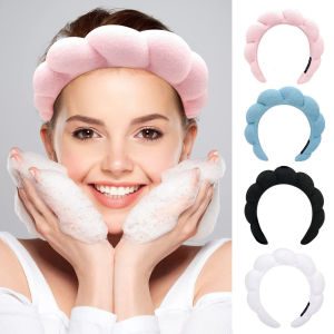 Fashion Colorful Cloud Sponge Hair Band Face Cleansing Makeup Removal Headband Womens Headband Headwear