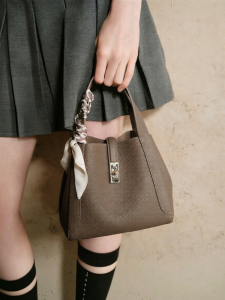 Belle | Genuine Leather Gift Tote Bucket Bag Handbag Shoulder Crossbody