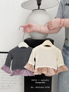 Girls Long-sleeved T-shirt Autumn Spring Versatile Fashion Korean Style