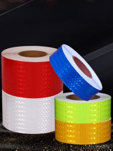 Băng Phản Quang Cột Giao Thông 5/10cm Băng Phản Quang Chống Va Chạm Sáng Bóng Trong Đêm Băng Cảnh Báo Vật Dụng Bảo Hộ Lao Động an Toàn Giao Thông