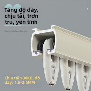 Silent Double Thick Aluminum Curtain Track
