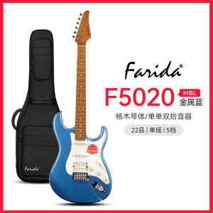 Farida Electric Guitar F5020F2020 for Beginners Men Women Maple Fingerboard Basswood Body Professional Performance