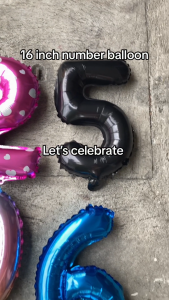 16inch Black 0-9 Number Foil Balloon Kids Birthday Party Baby Shower Wedding Anniversary Party Decoration Balloons