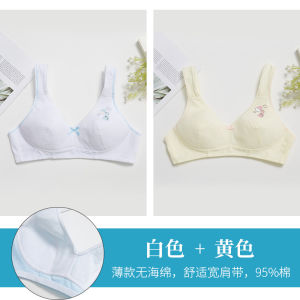 Young Adult Bra Junior High School High School Student Underwear 17-Year-Old Girl 15 Adolescent Development Bra Second Stage Pure Cotton