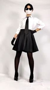 Bungou Stray Dogs Akiko Yosano Cosplay Costume wig Shirt Skirt Tie Butterfly Accessories Anime Uniform Full Set Halloween Costume Women Dress