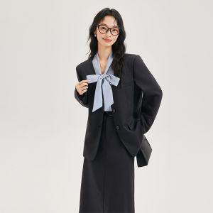 MOVK | Áo Blazer Đen Phù Hợp Cho Phụ Nữ