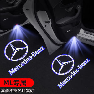Wireless Door Welcome Light Projector for Mercedes ML320 06-18 Models ML350 ML400 Car Door Light Modification Easy Installation