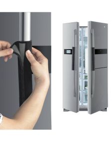 เคสป้องกันมือจับประตูตู้เย็นแบบสองประตูสำหรับใช้ในบ้าน ป้องกันการลื่น ครอบมือจับอบ แมววิทยุ ครอบมือจับแบบเรียบง่ายและโมเดิร์น