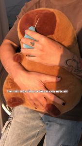 Thú nhồi bông Capybara chảy nước mũi - Size từ 35 đến 90 cm - Quà tặng gấu bông dễ thương - Gối ôm mềm mịn cho bé