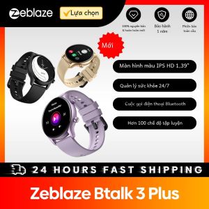 Đồng Hồ Thông Minh Zeblaze Btalk 3 Plus Dành Cho Nam Và Nữ Với Chức Năng Gọi Thoại Màn Hình Màu HD 1.39 Theo Dõi Sức Khỏe Và Giấc Ngủ Nhắc Nhở Tin Nhắn