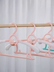 Kids Clothes Hanger Racks Adjustable Plastic Display Hangers Windproof Non-slip Coats Hanger Baby