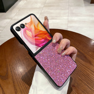 Ốp Lưng Màu Trơn Sáng Bóng Sang Trọng Cho Dòng Motorola Razr - Vỏ Điện Thoại PC Cứng Bling Lưới Chống Bụi Chống Trầy Xước