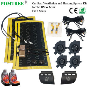 Built-in Car Seat Ventilation And Heating System Kit Fit 2 SeatsWith 4 Fans & Modification Kit Suitable For BMW MiniAll-season