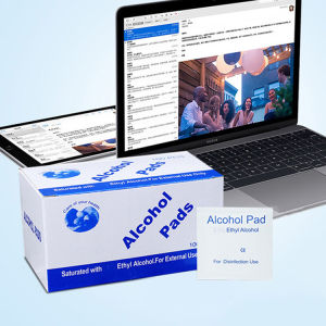 100 Miếng Vải Không Dệt Tẩm Cồn Vệ Sinh Đa Năng Giấy Lau Màn Hình Điện Thoại Laptop Kính Mắt