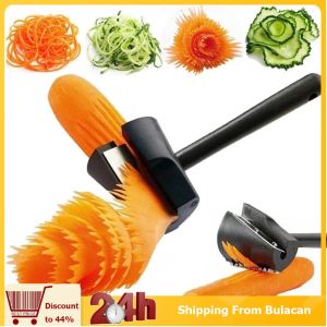Spiral Cutter Potato Slicer Fruits Peeler Carving Flower Device Vegetable Cutter Slicer Tool Kitchen