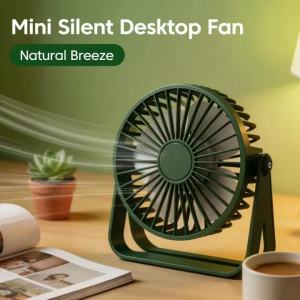 Quạt Để Bàn Mini USB Di Động Êm Ái Làm Mát Văn Phòng Phù Hợp Cho Ký Túc Xá Sinh Viên Sử Dụng Tại Nhà Mùa Hè Nguồn 5V