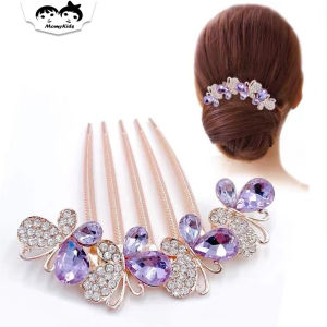 COD Mahkota Rambut Sirkam Mutiara Cantik Tusuk Konde Sanggul Wanita Korea MHT08