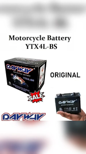 HONDA Beat fashion BATTERY ( YTX4L-BS ) ORIGINAL DAYWAY MOTORCYCLE BATTERY