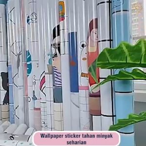 MOTIF BARU Wallpaper Sticker Dinding Motif CAKRA GOLD - Wallstiker Dinding Kamar Tidur Ruang Tamu