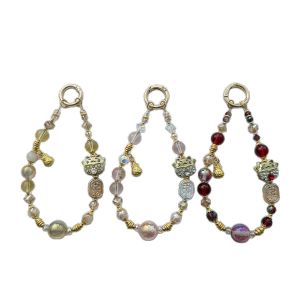 ความรู้สึกหรูหราและระดับไฮเอนด์ตกแต่งกระเป๋าท้องฟ้าเต็มไปด้วยดวงดาวพวงกุญแจรถคริสตัลเพชรอัลลอยด์แมวกวักนำโชคสายคล้องโทรศัพท์มือถือ