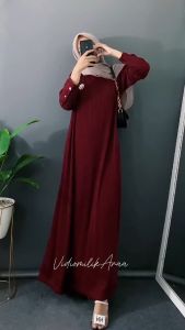 Dress Inara Knit Batwing / Button Gold Accent / Fashion Wanita terbaru Kancing