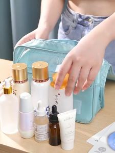 mcute กระเป๋าแขวนในห้องน้ำ กระเป๋าจัดระเบียบอุปกรณ์อาบน้ำกระเป๋าแขวน จัดระเบียบจัดเก็บของ