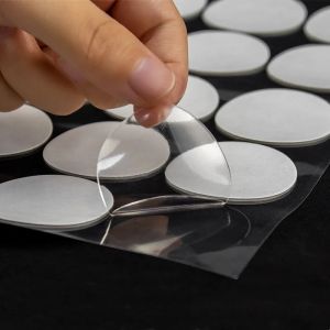 Round Adhesive Double Sided Tape Stickers Removable Round Sticky Tack No Trace Small Stickers for Festival Decoration