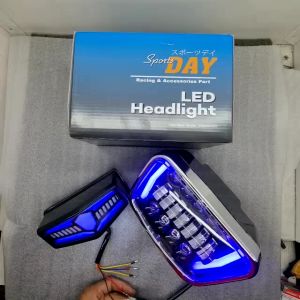 Headlamp RX KING LED Daymaker 16 LED Oval set Lamp Stop Belakang Plus Sen Scarlet