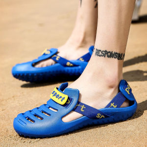 Mens Summer Anti-Slip Thick Bottom Soft Sole Sandals Fishing Water Shoes Breathable Casual Slip-On EVA Sporty Thong Shoes