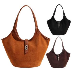MOJOYCE Chic Retro Style Womens Cross Body Bag Crafted from Soft Suede with Multiple Pockets for Convenient Storage and Comfortable Wear