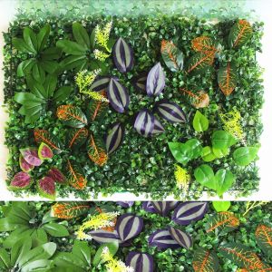 พืชปลอม ต้นไม้สีเขียวเทียม หญ้าเทียม ดอกไม้เทียม ตกแต่งพื้นผิวตัวอย่าง ตกแต่งภายใน ตกแต่งสวน ตกแต่งบ้าน ตกแต่งสวน