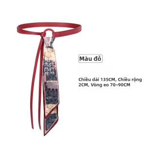 BILLI ZILLY | Khăn Quàng Cổ Dây Đai Phong Cách Bohemian Sang Trọng Màu Nâu