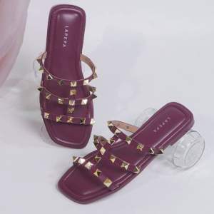 SANDAL LAPEPA LAUREN Sendal Wanita Teplek Flat Casual Model Duri Kristal Premium Official Store