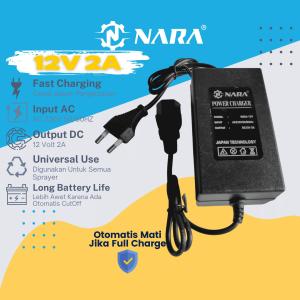 Power Charger Sprayer Elektrik 12V 2A: Pengisian Baterai & Tangki 16 Liter