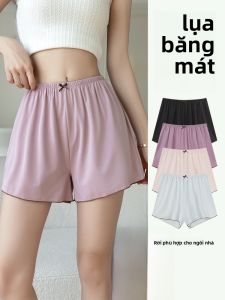 MiiOW | Quần an toàn mùa hè ba mảnh cho nữ Quần lót bằng lụa băng rộng rãi Quần short thoải mái cho nhà cửa Quần áo mặc ở nhà