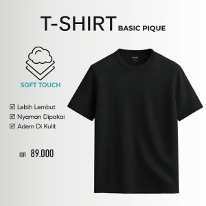 Aerostreet T Shirt Pique Abner Black Kaos T Shirt KAAAA