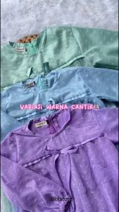 GAMIS EMI GAMIS POLKADOT KONDANGAN GAMIS MUSLIM LEBARAN