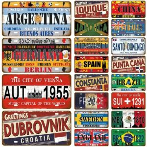 Retro Landmark Country Tin Sign | Metal Plaque | Man Cave/Bar/Home Decor