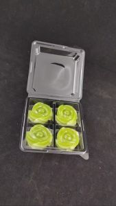 DEDEE กล่องเบเกอรี 4ช่องใส DD-44 Lock ล็อคได้ ยกลัง(800ใบ) สำหรับใส่อาหาร ใส่ขนม