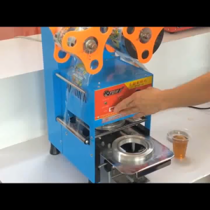 เครื่องซีลปากแก้วชานมไข่มุก รองรับปากแก้วพลาสติก 9.5cm และ 7.5cm