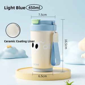 CAROTE | Ceramic Coated Insulated Travel Mug for Girls